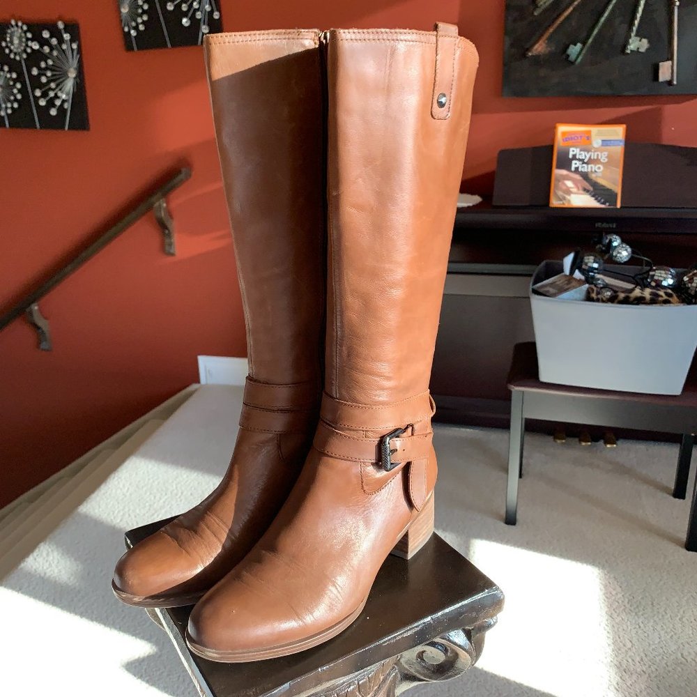 Leather Knee High Boots